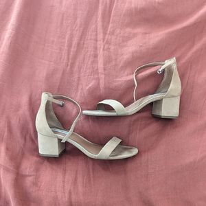 Steve Madden Nude Leather Strap Sandals